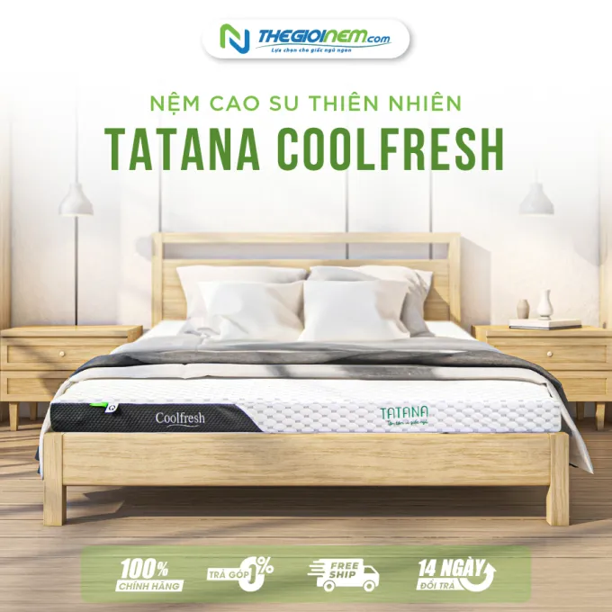 Nệm Cao Su Thiên Nhiên Tatana Cool Fresh Khuyến Mãi 25% | Thegioinem.com