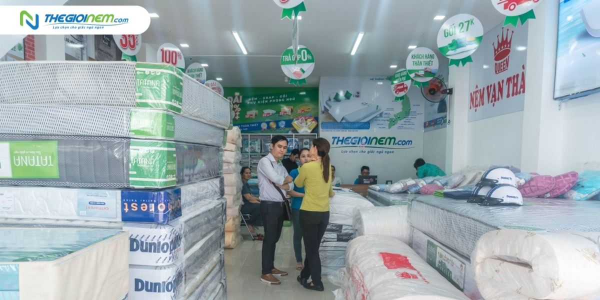 Cửa hàng bán nệm cao su Liên Á tại quận Tân Bình