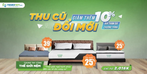 Thế Giới Nệm thu cũ đổi mới, vậy nệm cũ xử lý như thế nào?