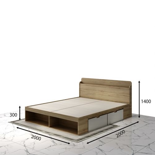 Giường gỗ Tatana MDF025 Ưu Đãi Hấp Dẫn Tại Thegioinem.com