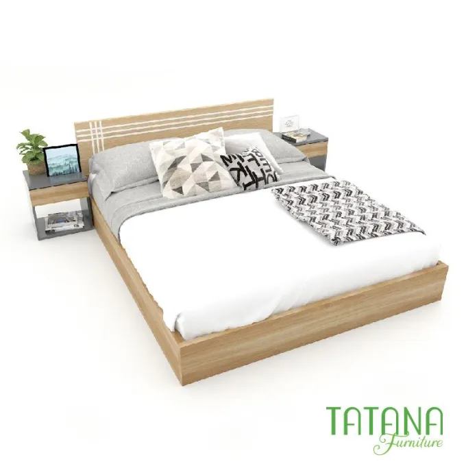 Giường gỗ Tatana MDF012 Giảm Giá tại Thegioinem.com
