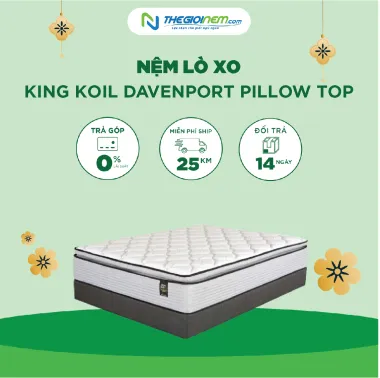 Nệm Lò Xo King Koil Davenport Pillow Top