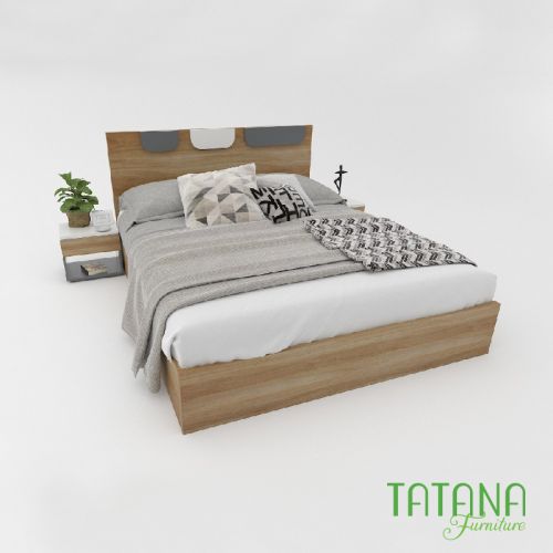 Giường gỗ Tatana MDF020  Khuyến Mãi Hấp Dẫn tại Thegioinem.com