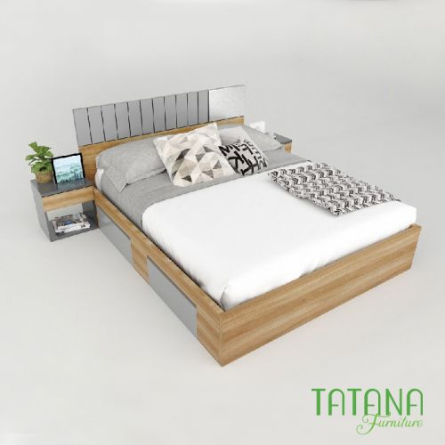 Giường gỗ Tatana MDF023 Khuyến Mãi Hấp Dẫn tại Thegioinem.com