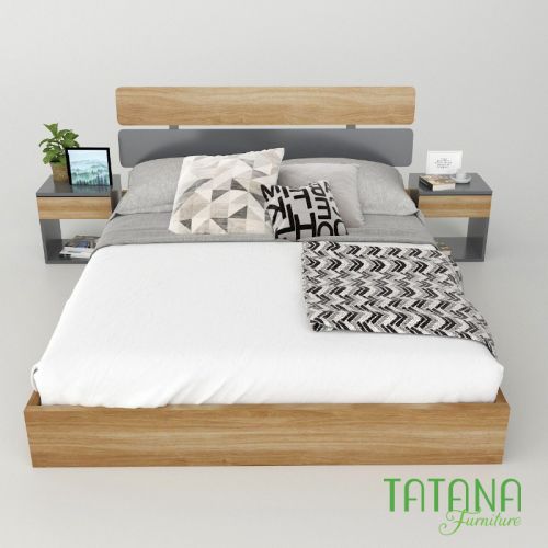 Giường gỗ Tatana MDF014 Khuyến Mãi Hấp Dẫn tại Thegioinem.com