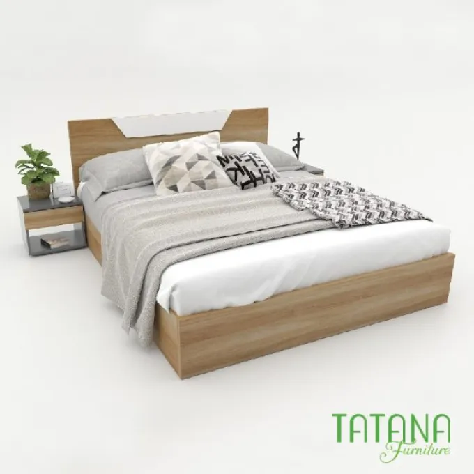 Giường gỗ Tatana MDF009 Khuyến Mãi Hấp Dẫn tại Thegioinem.com