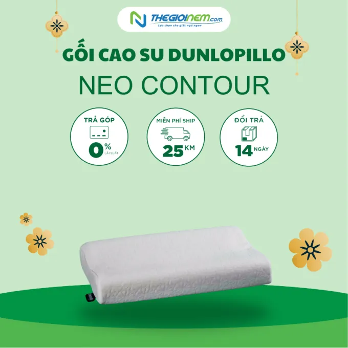 Gối Cao Su Dunlopillo Neo Contour Pillow Giảm 20% | Thegioinem.com