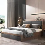 Giường gỗ thông minh bọc nệm Tatana MDF027