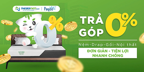 Mua online nệm trả góp 0% lãi suất tại Thế Giới Nệm