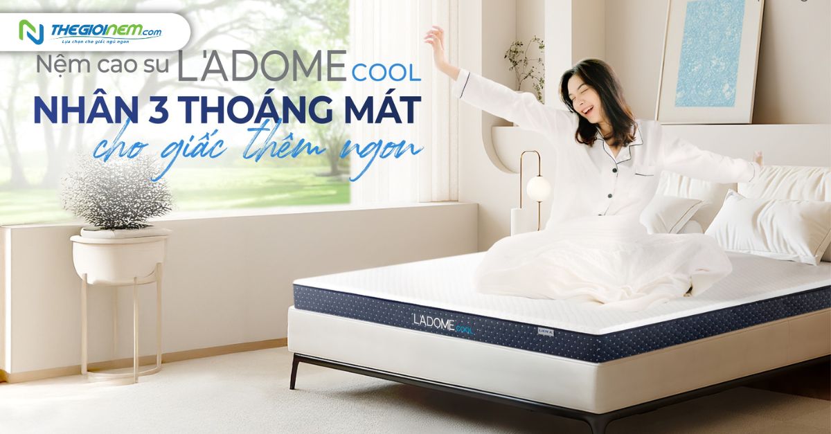 Nệm cao su thiên nhiên Liên Á thiết kế đặc biệt, thoáng mát tối đa