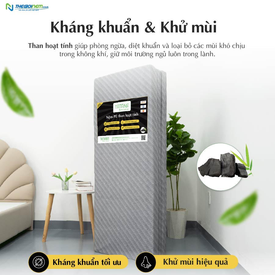 Nệm PE Than Hoạt Tính Tatana