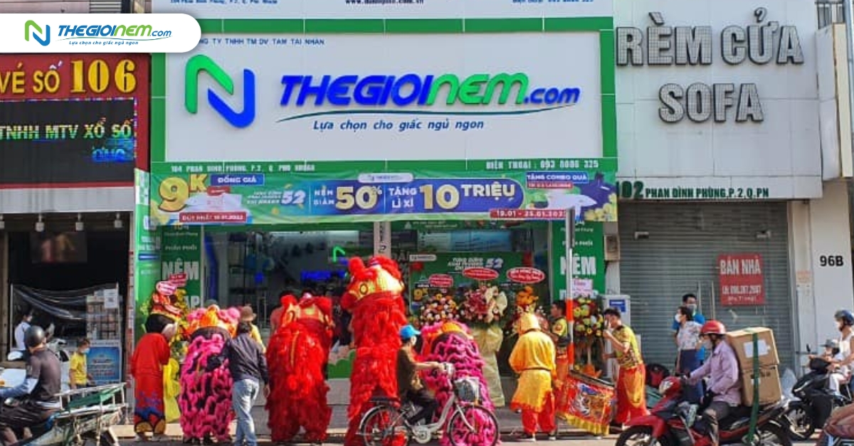 Cửa hàng Thế Giới Nệm có mặt tại nhiều nơi trên toàn quốc