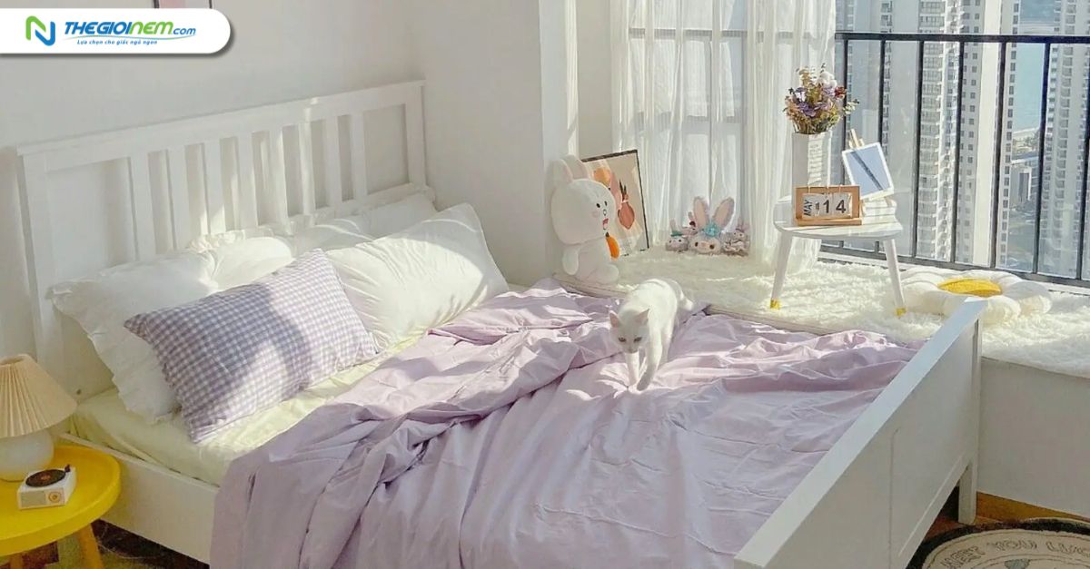 Màu sắc ga giường phù hợp giúp phòng ngủ ấn tượng hơn