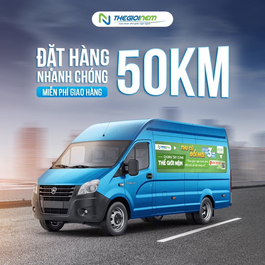 Giao hàng miễn phí 50km