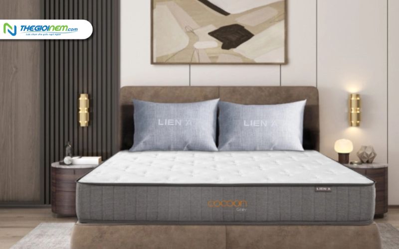 Nệm lò xo Liên Á Cocoon Grey