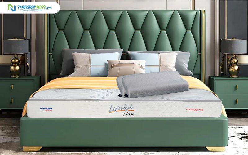 Nêm và gối cho người nằm ngửa Dunlopillo