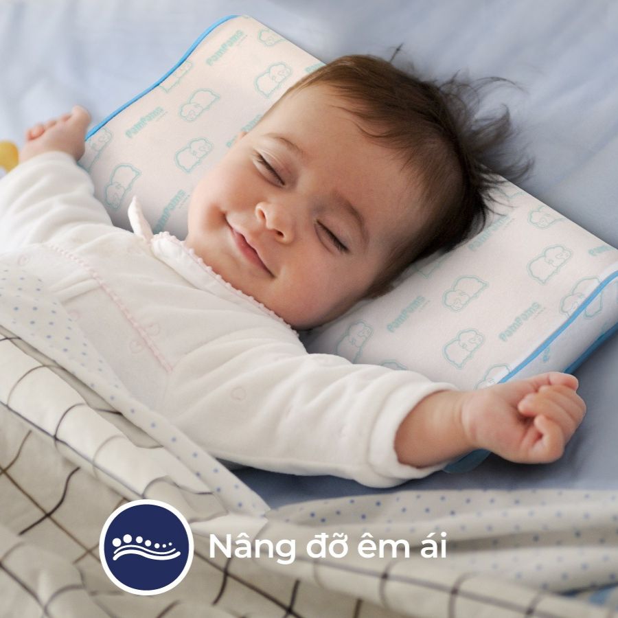 Gối cao su em bé Liên Á Contour