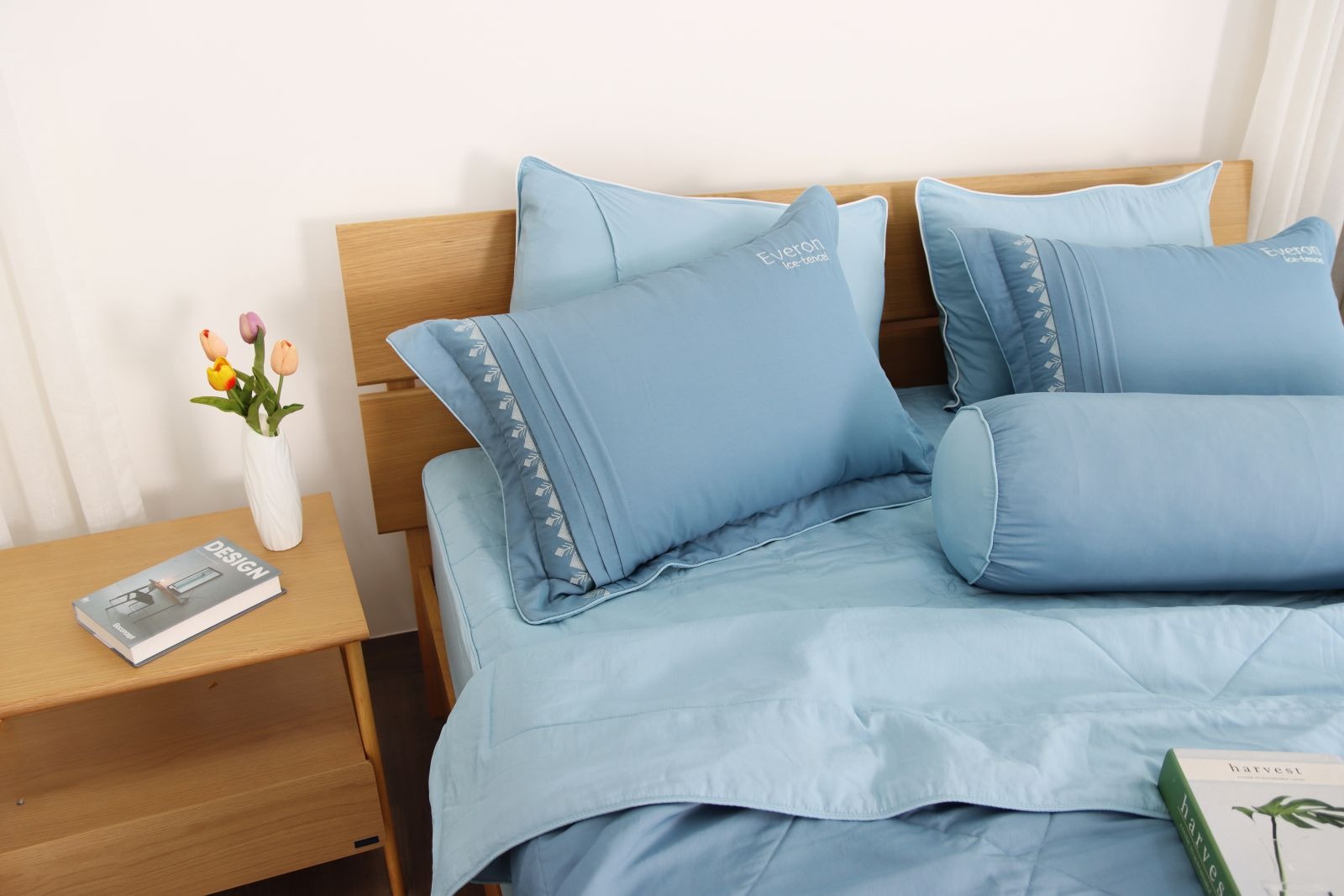 Bộ ga ice tencel evern
