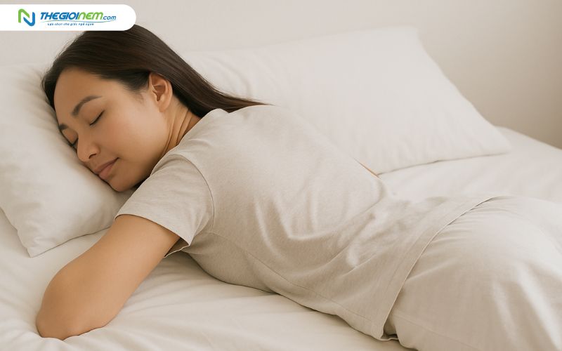 Tư thế nằm sấp giảm áp lực lưng