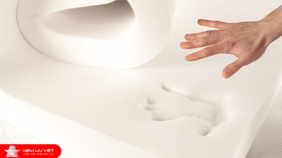 Chất liệu memory foam có đặc tính siêu mềm mại và êm ái