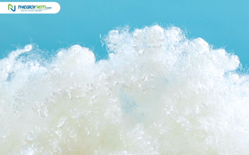 Sợi bông polyester được dùng để sản xuất nệm bông ép