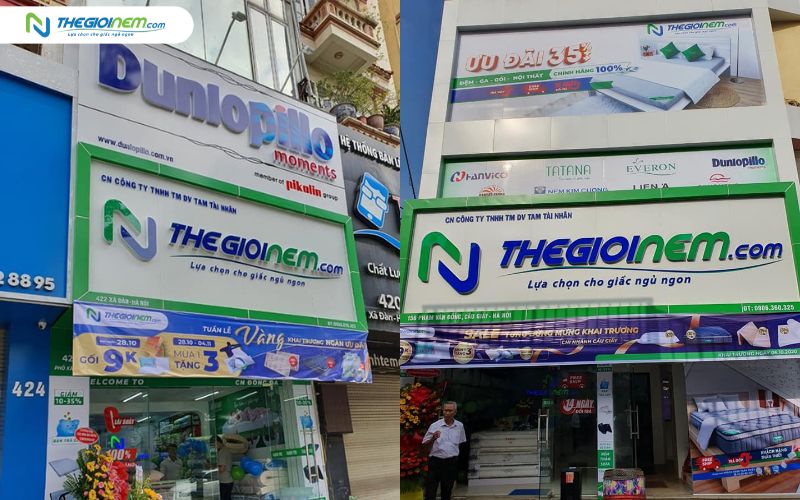 Cửa hàng Thế Giới Nệm tại Hà Nội