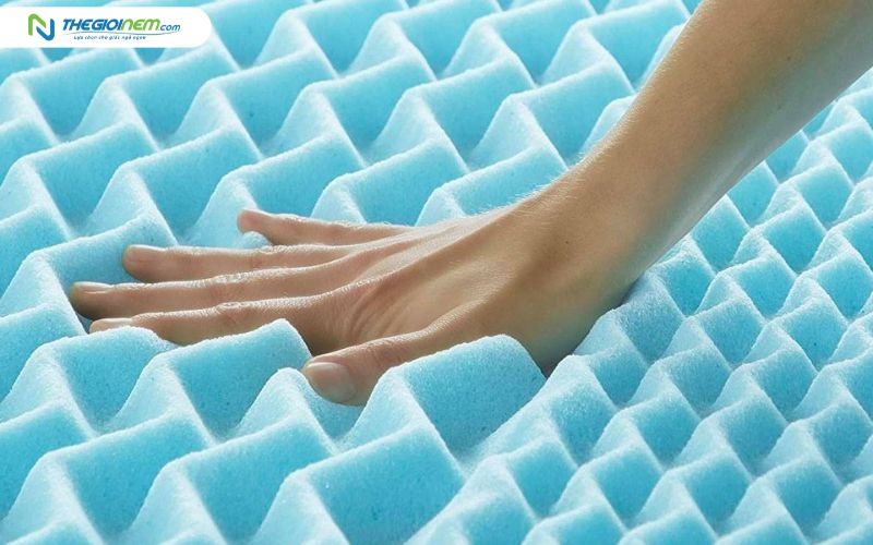 Nệm gel memory có các hạt gel làm mát