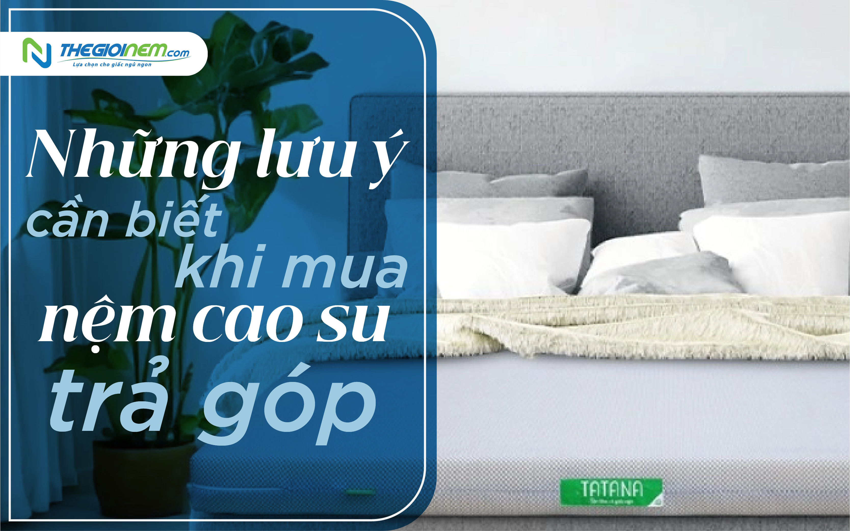 Những lưu ý cần biết khi mua nệm cao su trả góp