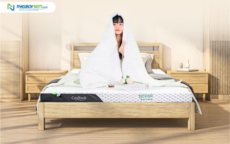 Nệm cao su thiên nhiên Tatana Cool Fresh mát mẻ, thoáng khí