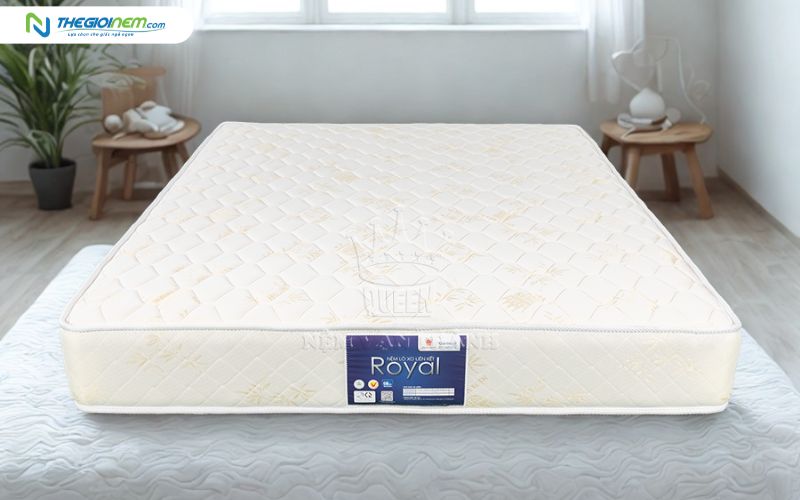 Nệm lò xo Royal Vạn Thành bền chắc, nâng đỡ cột sống, giá dưới 5 triệu