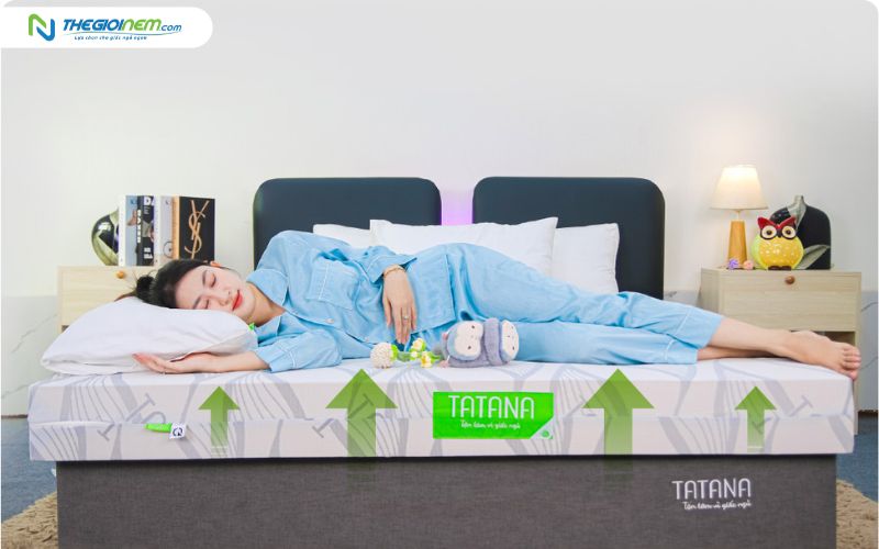 Nệm cao su thiên nhiên mang lại sự êm ái và hỗ trợ cột sống tối ưu