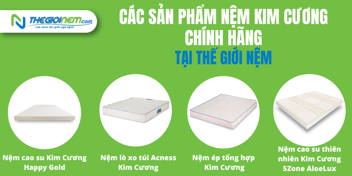 Mua nệm Kim Cương giá rẻ Cần Thơ - Theigioinem.com