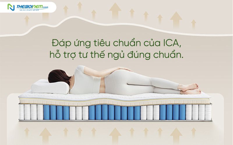 Nệm lò xo túi nâng đỡ từng vùng cơ thể