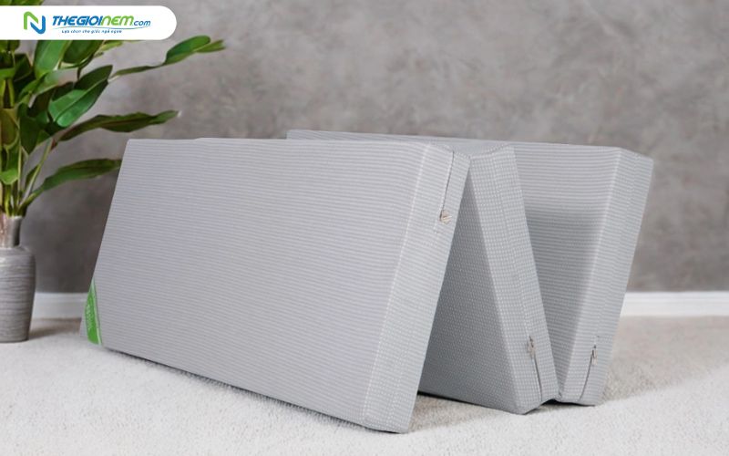 Thiết kế gấp 3 của nệm tạo sự tiện dụng