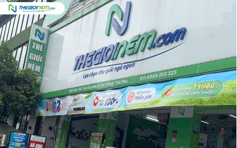 Địa chỉ mới của cửa hàng Thế Giới Nệm ở Tân Phú