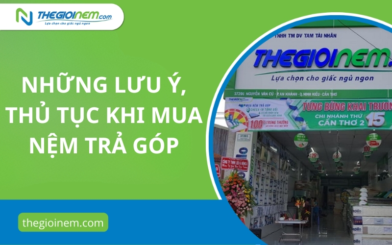 Mua Nệm Kim Cương Trả Góp Tại Cần Thơ