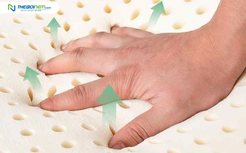 Chất liệu cao su thiên nhiên có độ đàn hồi cao