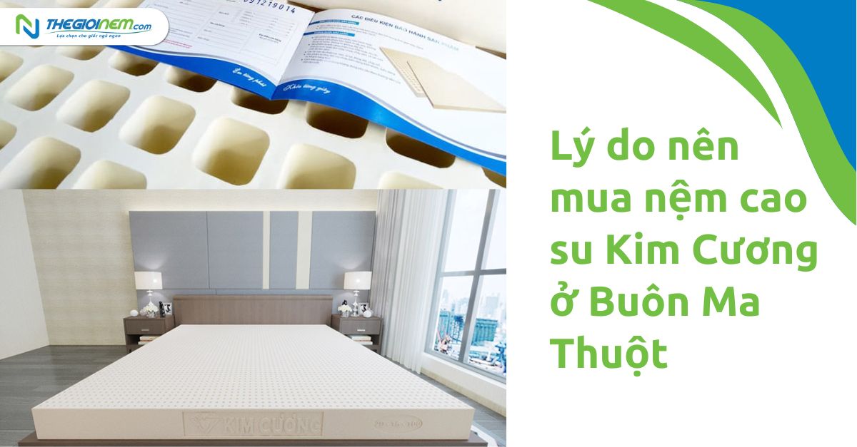 Lý do nên mua nệm cao su Kim Cương 6