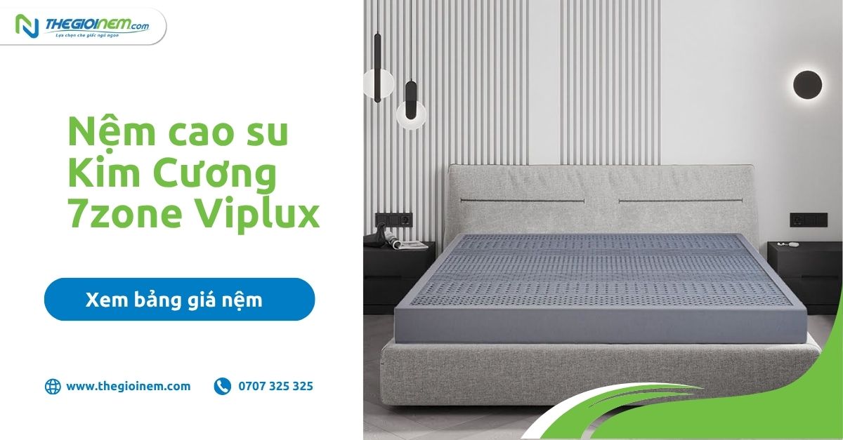 Nệm cao su Kim Cương 7Zone Viplux 4