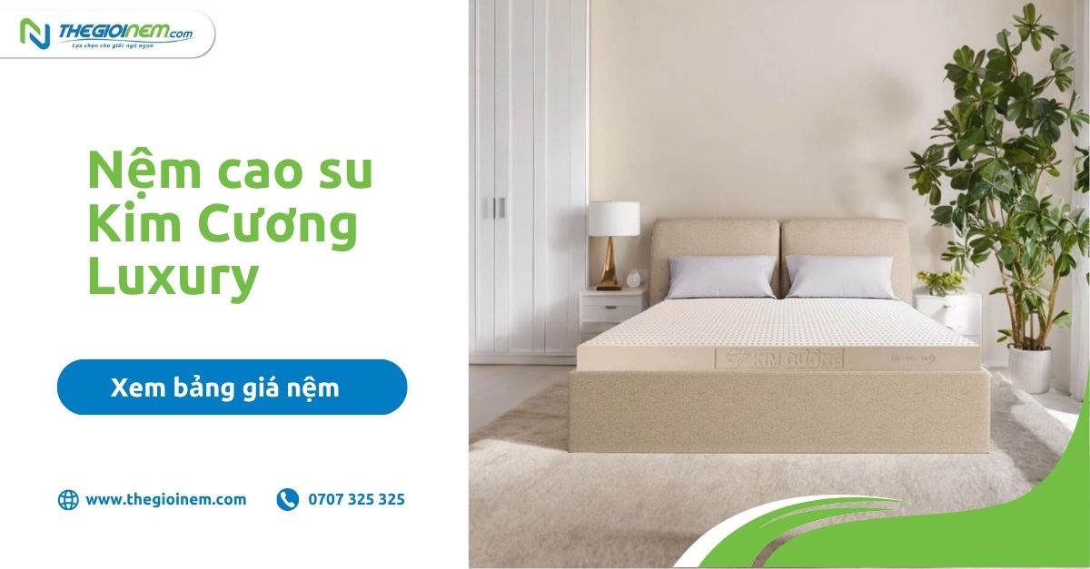 Nệm cao su Kim Cương Luxury 5