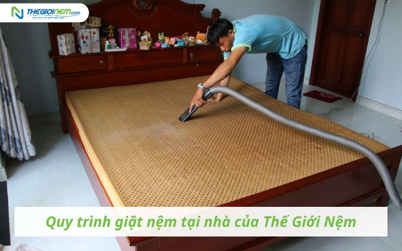Quy trình giặt nệm tại nhà của Thế Giới Nệm