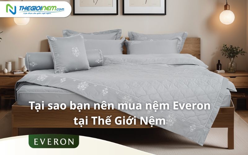 Đại lý nệm Everon Cần Thơ chính hãng, giá rẻ