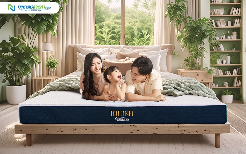Nệm cao su thiên nhiên phù hợp cho cả gia đình