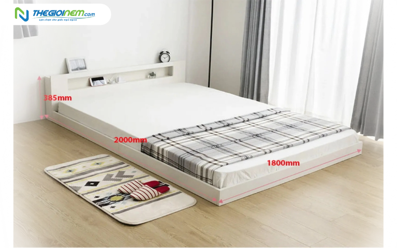 Giường gỗ bệt Nhật Tatana