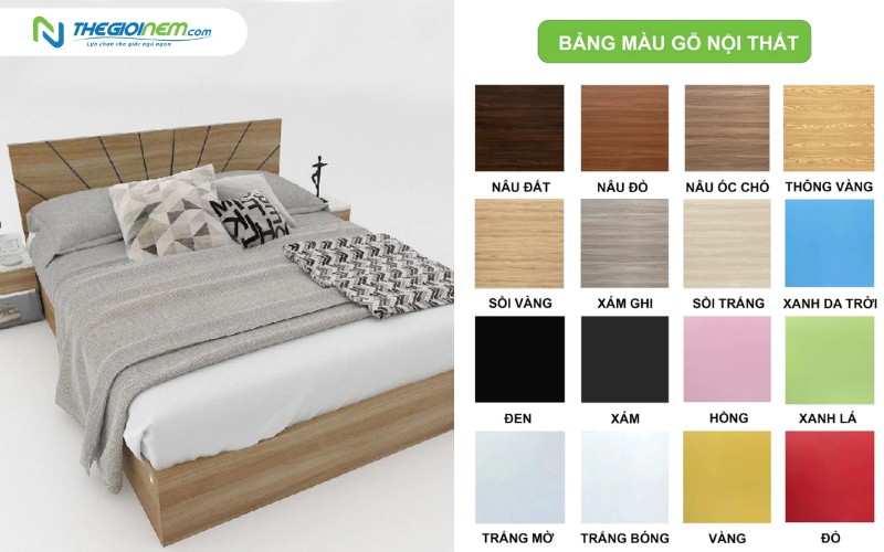 Giường gỗ Tatana