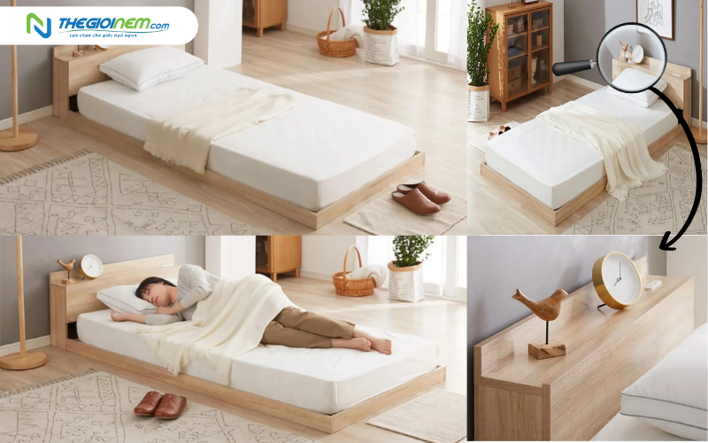 Giường gỗ Tatana