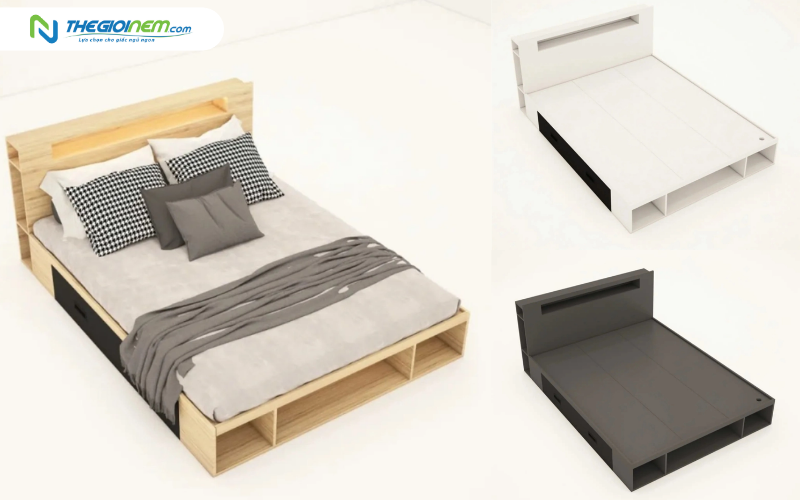 Giường ngủ hộp ngăn kéo Tatana