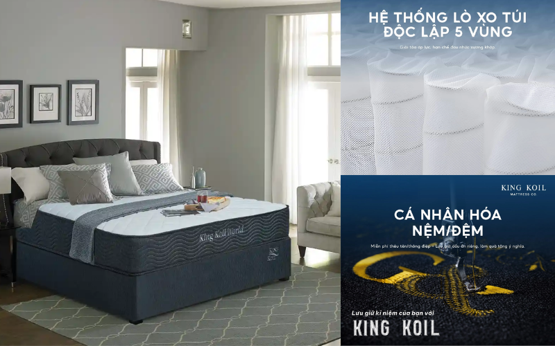 Nệm lò xo King Koil World