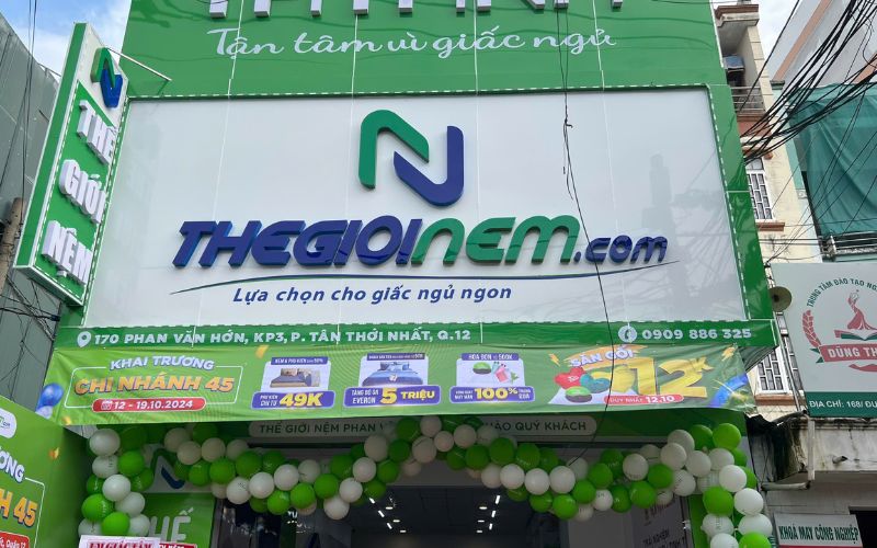 Cửa hàng Thế Giới Nệm Quận 12 nay là Phường Đông Hưng Thuận