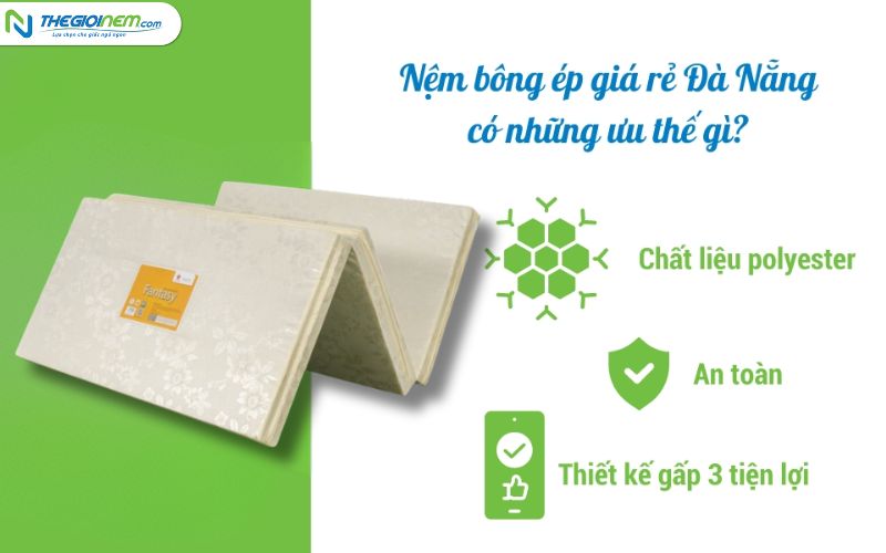 Cửa hàng bán nệm bông ép giá rẻ Đà Nẵng